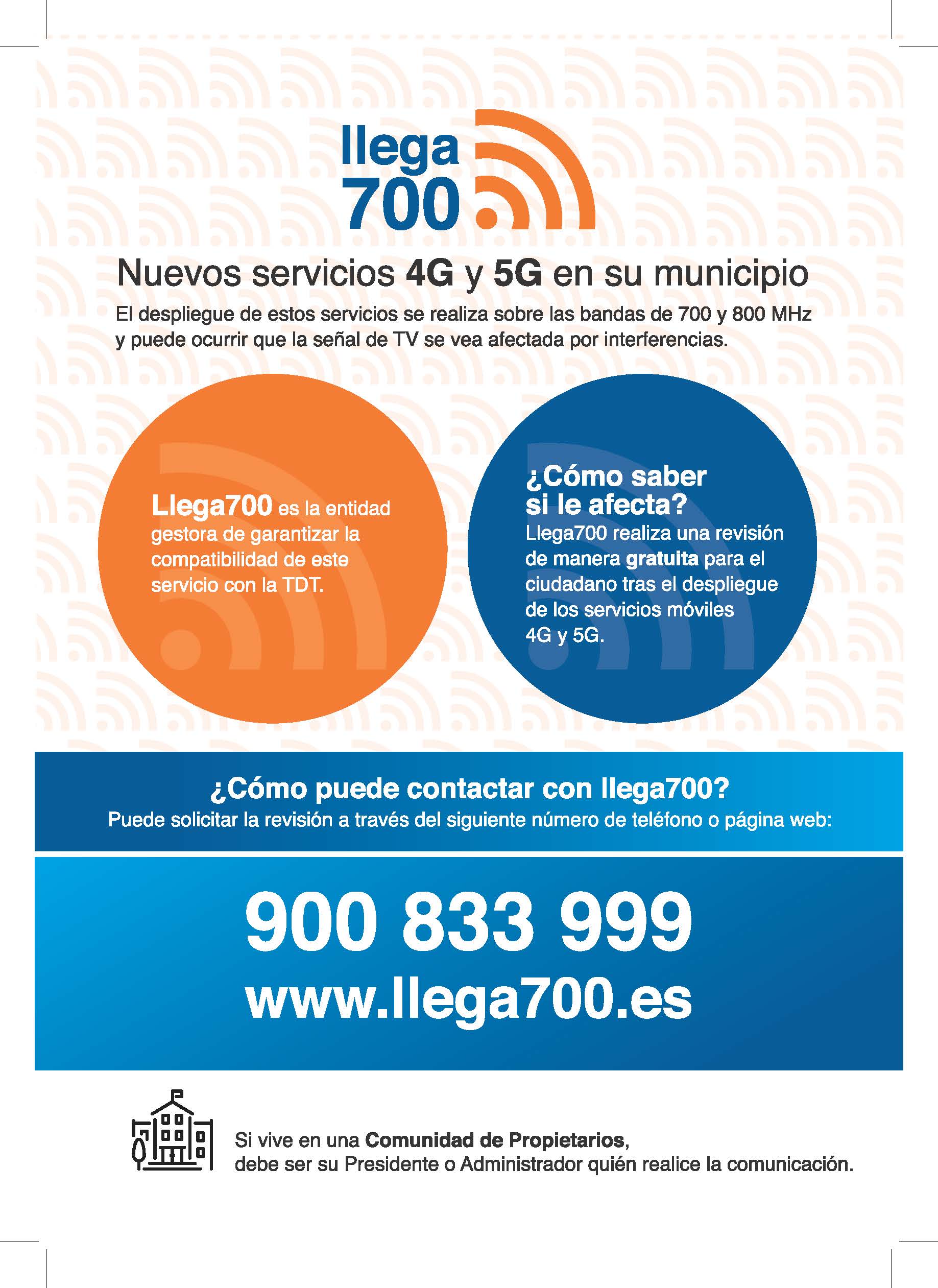 teléfono y web de llega700